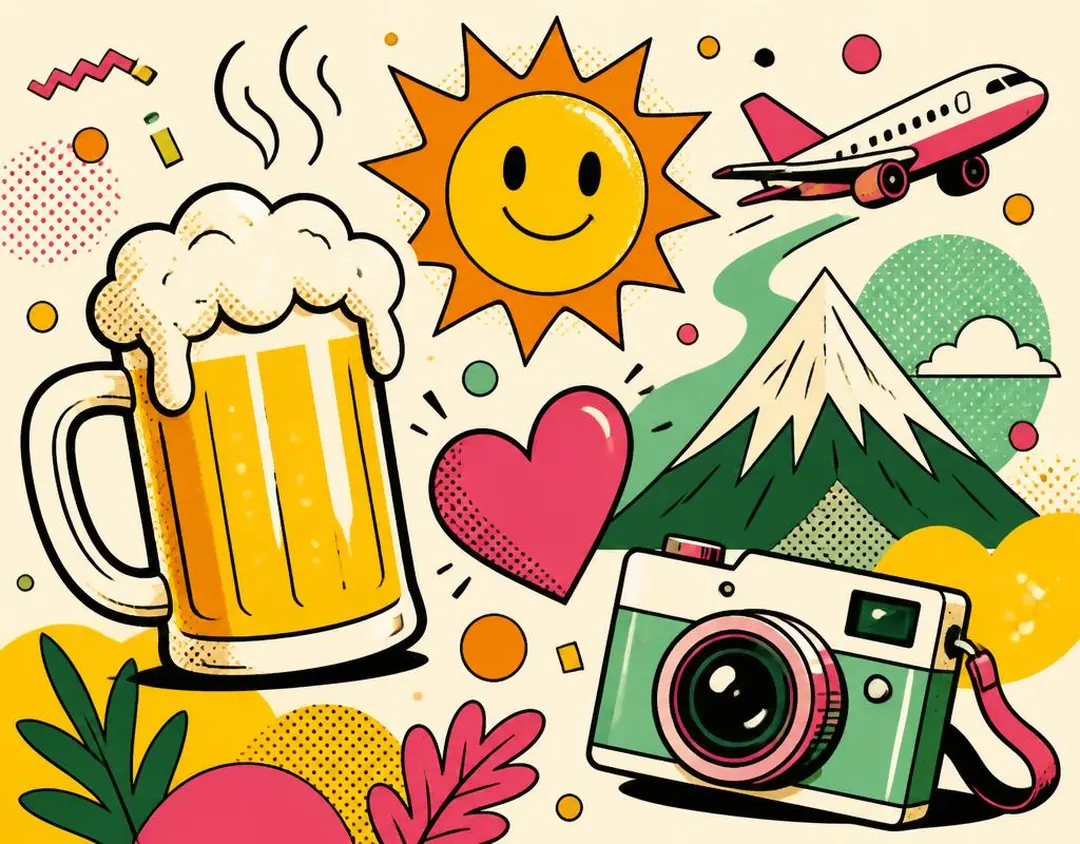 Illustrazione pop del magazine Goots